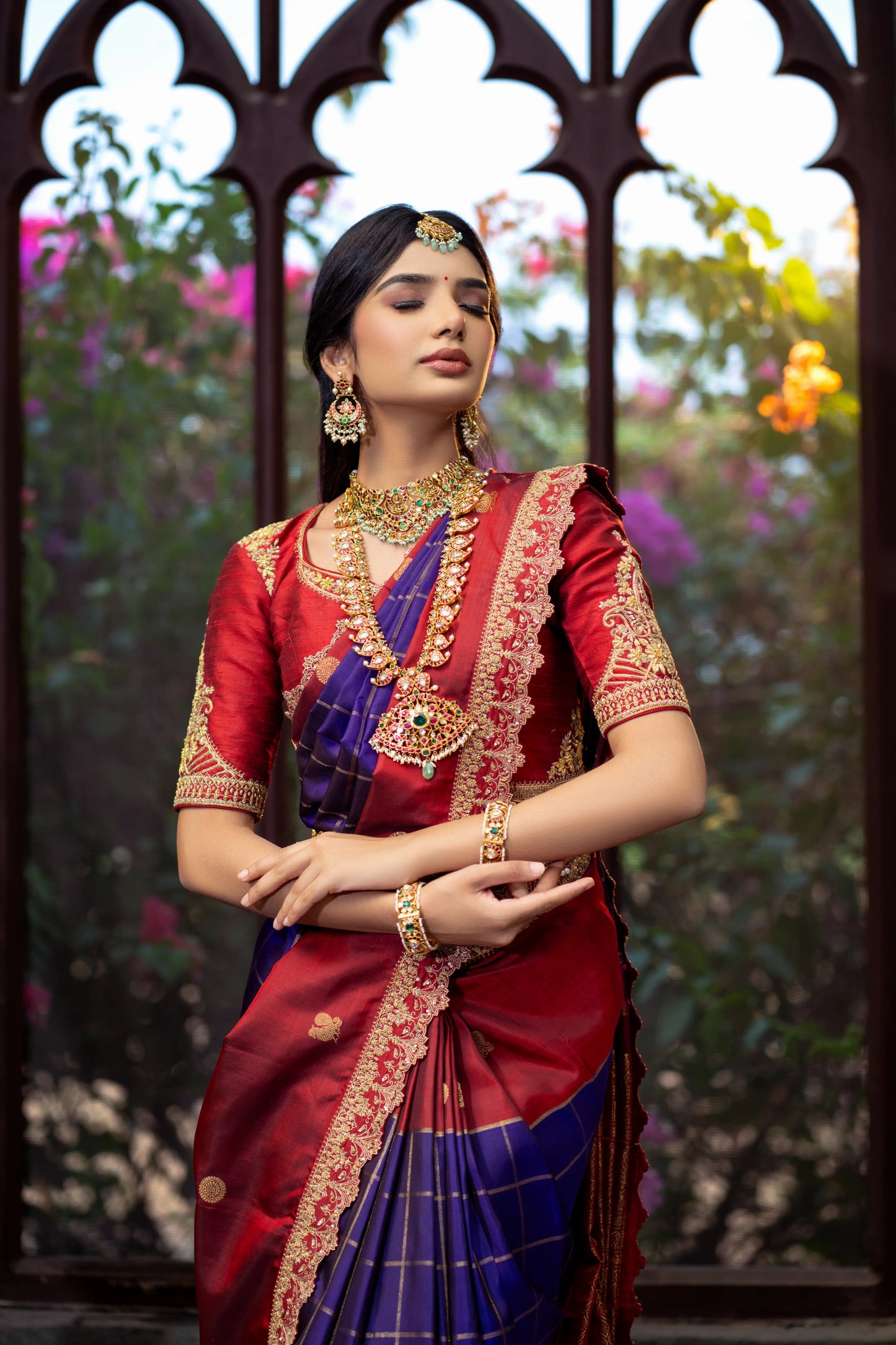 Traditional bridal Kanjivaram silk saree – shop exclusive wedding styles online